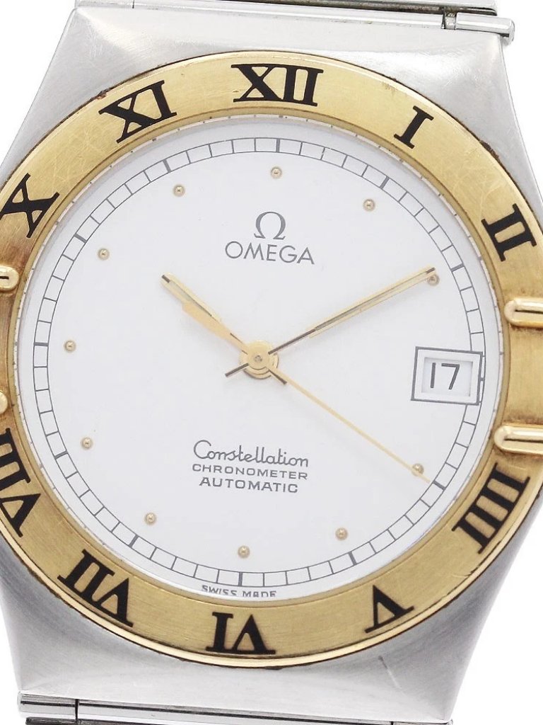 Omega Constellation Yg Bezel Date Chronometer Automatic Mens Watch944353